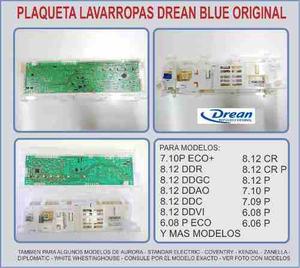 Plaqueta Lavarropas Drean Excellent Blue 6.06p 06g 06eco