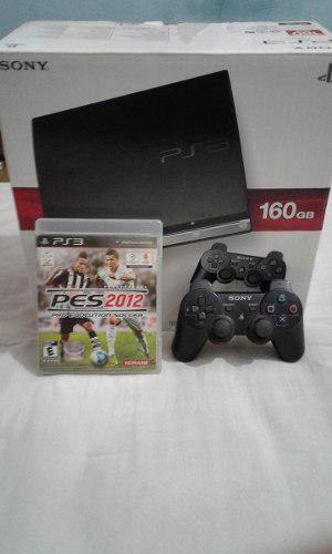 Ps3 Slim En Caja + Joystick + Juego