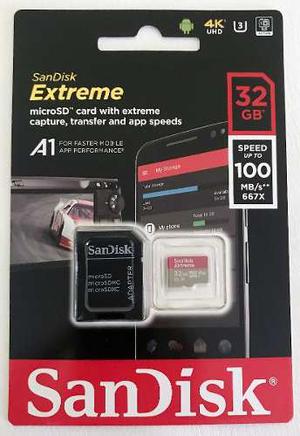Sandisk Extreme Micro Sdhc 32gb 100mb/s U3 C10 V30 Momo Once