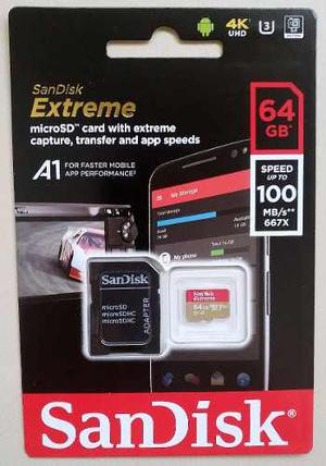 Sandisk Extreme Micro Sdxc 64gb 100mb/s U3 C10 V30 Momo Once