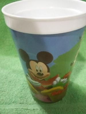 Vaso de plastico de Mickey y Minnie