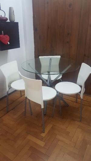 juego de mesa con 4 sillas moderno