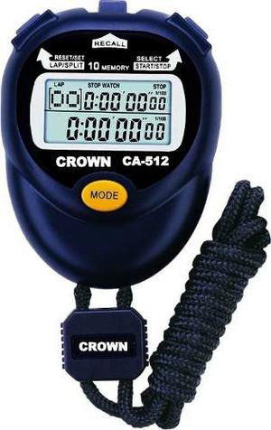 Cronometro Crown 10 Memorias 99 Lap Digital Deportivo