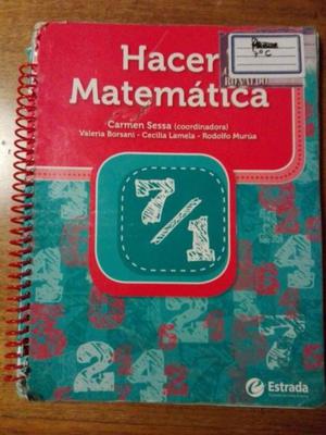 Hacer Matemática 7 carmen Sessa Editorial Estrada