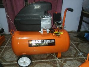 "OFERTON"COMPRESOR DE AIRE DE 50 LTS.Y DE 2.5 HP MARCA BLACK