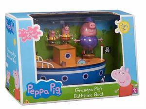 Peppa Pig Barco Bote Del Abuelo 3 Figuras Art.  Once