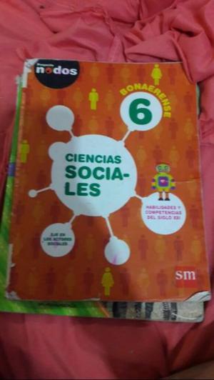 Vendo libro Ciencias Sociales 6 Bonaerense - Proyecto Nodos.
