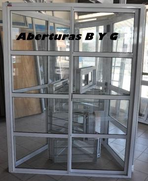 ventana balcon 150x200 con 3 divisor