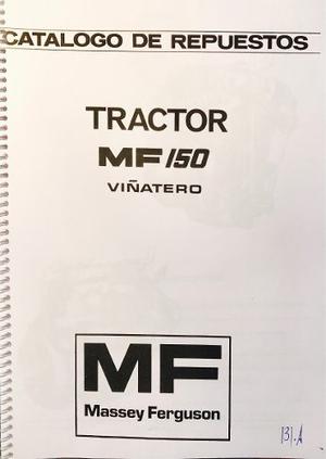 Manual De Repuestos Tractor Massey Ferguson 150 Viñatero