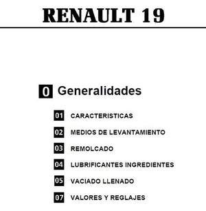 Manual De Taller Renault 19 - Completisimo + De  Paginas