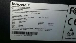 PC ONLY ONE LENOVO. PARA REPUESTO O REPARAR.