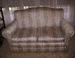 Sillon 2 Cuerpos Estilo Clasico Tapizado En Raso