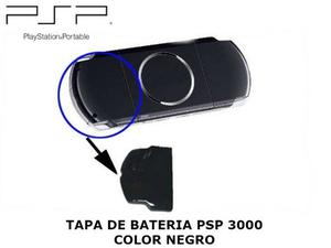 Tapa Trasera De Bateria Psp Serie  Slim Color Negro
