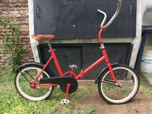 Bicicleta plegable roja