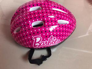 Casco Nena Barbie -protección Bicicleta O Rollera