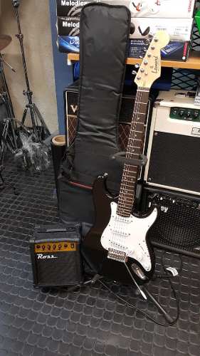 Combo Guitarra Electrica Leonard Strato + Amplificador Sx