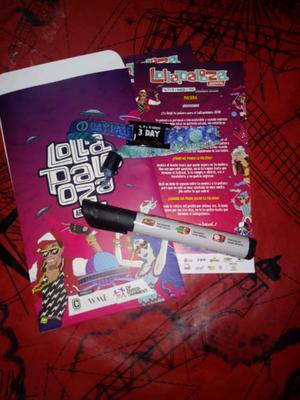 Entrada lollapalooza rebajada 3daypass