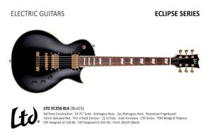 Guitarra Electrica Esp Ltd Ec256blk Hendrix Music