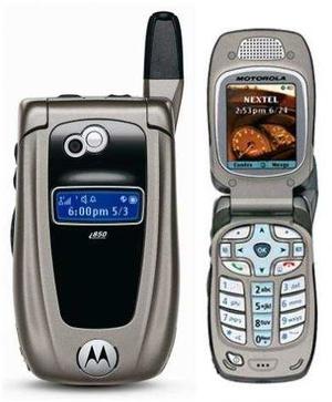 Nextel Equipo Libre Importado I850 Gray Flip Con Tapa Libre