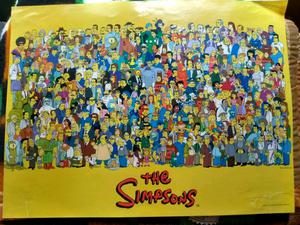 Pósters Los Simpsons y béisbol