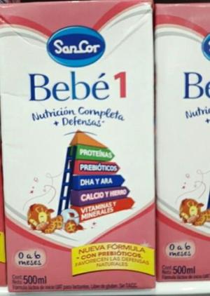 Vendo leche liquida Sancor Bebe 1 de 500ml