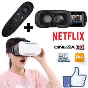 3d Vr Box + Joystick Realidad Virtual,cine Black Friday