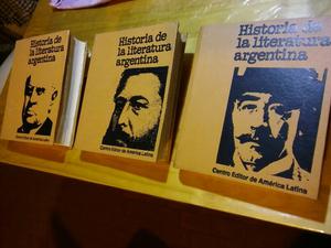 Historia de la Literatura Argentina 3 tomos