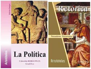 Lote X2 Aristóteles - La Política + Retórica - Libros