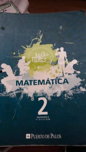 Matemática 2 Logonautas ed.p.de Palos.