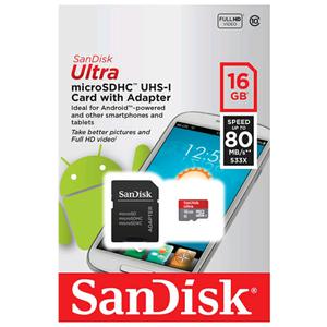 Memoria Sandisk Micro SD 16gb Clase 10