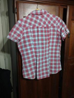 Camisa cuadrículada corta