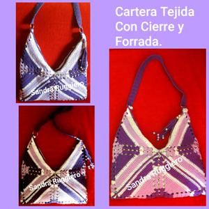 Cartera Tejida a crochet