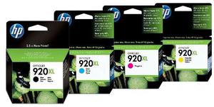 Combo Hp 920xl Negro + 3 Colores 920xl Original