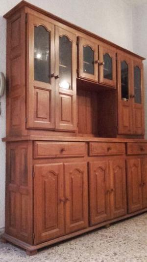 Mueble Cristalero Algarrobo