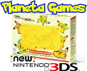 New Nintendo 3ds XL Edicion Limitada Pikachu Yellow Nuevas