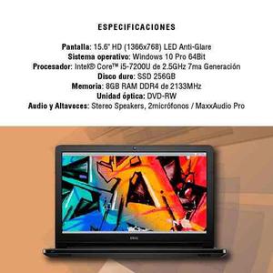 Notebook Dell Inspiron  Iu 8gb 256ssd 15.6 W10 Pro