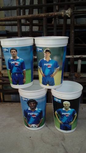 Vasos Plasticos Futbol Coleccionables Pepsi Vendo X Cada Uno