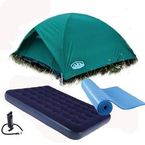 Liquidacion Carpa Iglu 4 Pers Colchon Inflador Base Aislante