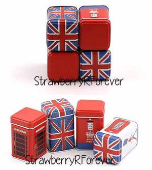 Mini Latita Especiero Londres Reino Unido Y Retro Souvenirs