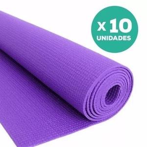 X10 Uni Colchonetas Mats Yoga Pilates Gim 170cm X60cm X6 Mm