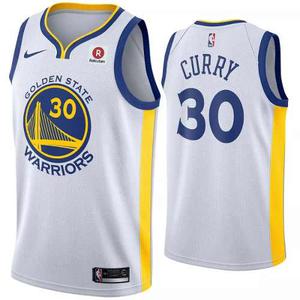 Camiseta Nba Golden State Warriirs 30 Curry Blanca