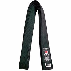 Cinturon De Seda Shiai Tokaido Negro Para Artes Marciales