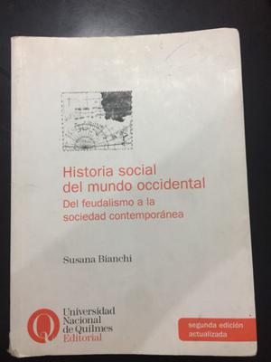 Historia social del mundo occidental de Susana Bianchi
