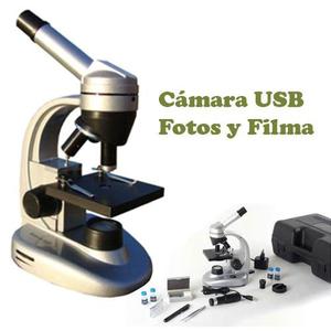 Microscopio 400x 640x Cámara Usb Con Valija Galileo