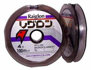 Nylon Raiglon 0,40mm X 100m Made In Japan Gris