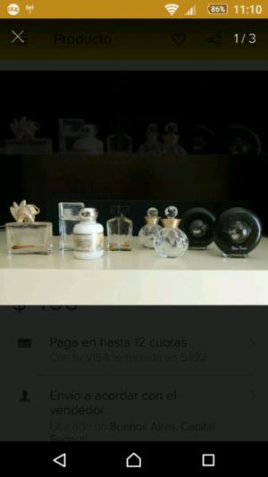 Perfumes miniatura, colección