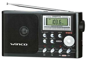 Radio Digital Am Fm Winco Reloj Despertador 12 Bandas Dual