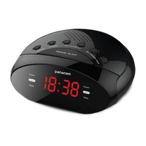 Radio Reloj Despertador Panacom  Am/fm Alarma Doble Gtia