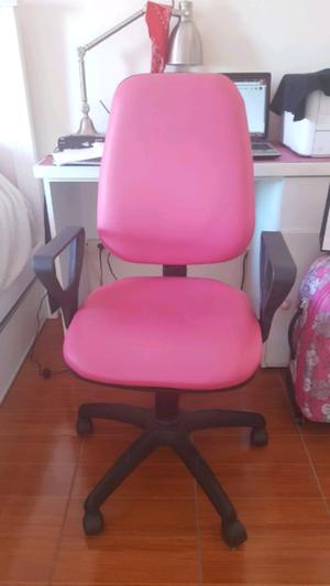 Silla Oficina Pc Escritorio Brazos Rosa