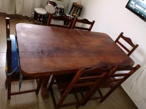 Juego de comedor de algarrobo